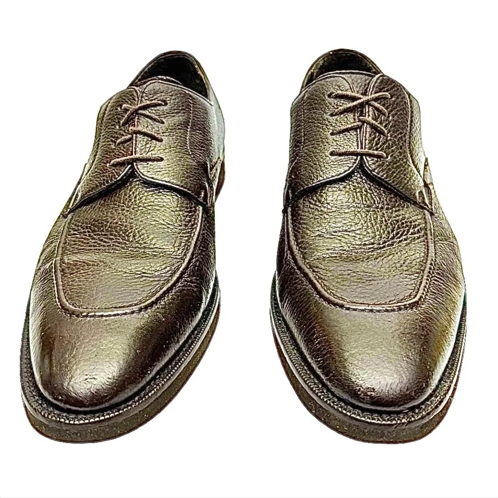 Mezlan Lepanto Brown Leather Oxford Shoes Men’s Size 10.5M Made in Spain